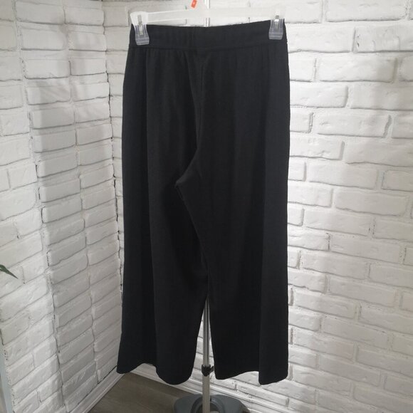 Signature Reitmans Ladies Black Size Medium Petite Wide Leg Pants - Picture 2 of 9